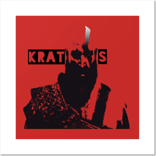 Black kratos Posters and Art